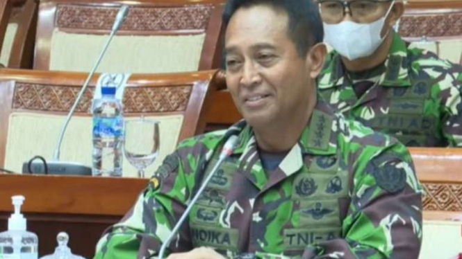 Jenderal Andika Perkasa jalani fit and proper test calon Panglima TNI di DPR.