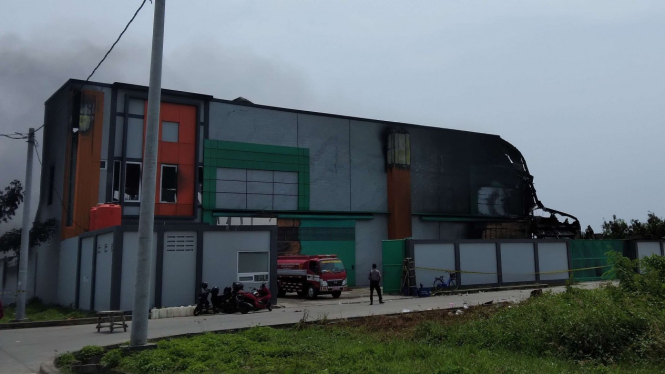 Pabrik Korek Gas di Kabupaten Tangerang yang Terbakar