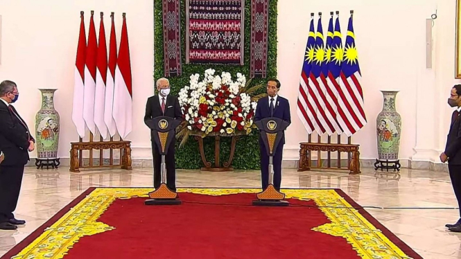 Presiden Jokowi dan PM Malaysia Sri Ismail Sabri Yaakob