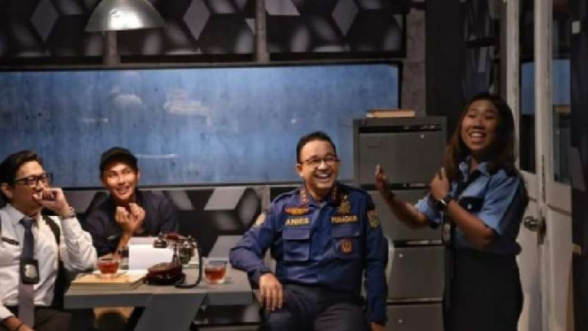 Gubernur DKI Jakarta Anies Baswedan diroasting Kiky Saputri