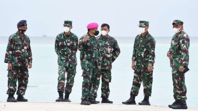 VIVA Militer: Kadispotmaral Brigjen TNI (Mar) Maros tinjau venue Kasal Cup 2021