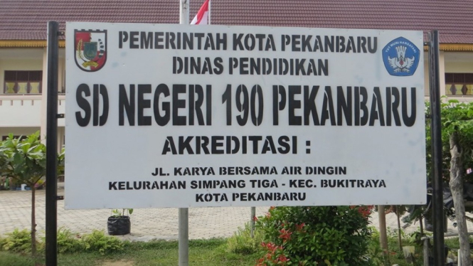 SD Negeri 190 Pekanbaru ( sumber dokumen pribadi )