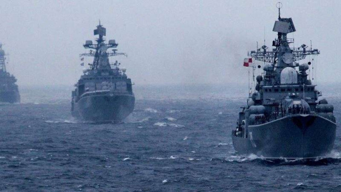 VIVA Militer: Ilustrasi Kapal perang Angkatan Laut Rusia (VMF)