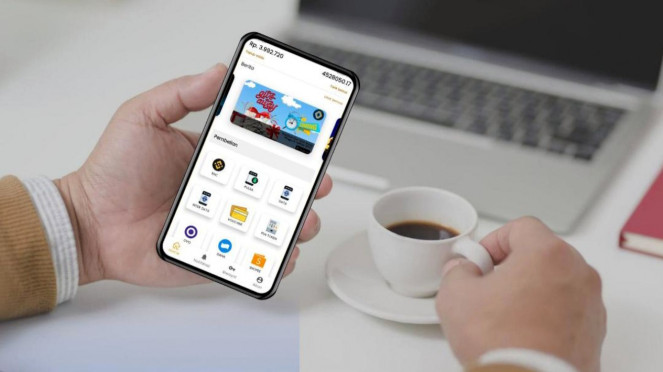 Aplikasi pembayaran digital.