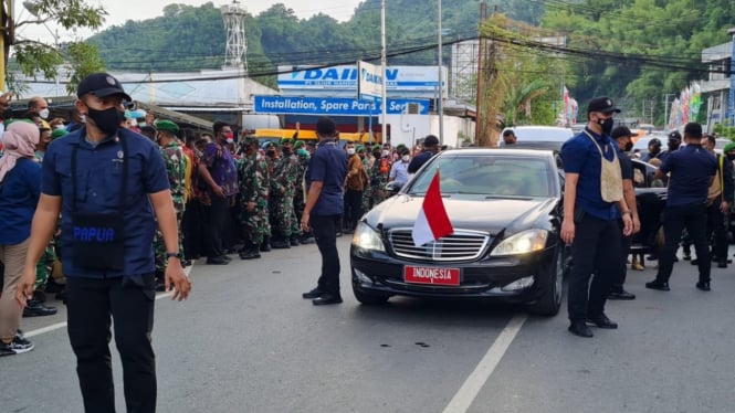 Paspampres saat kawal Presiden Jokowi