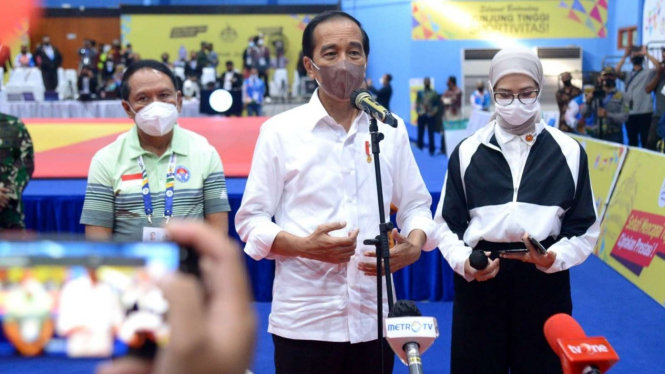 Presiden Jokowi di Peparnas 2021 di Papua