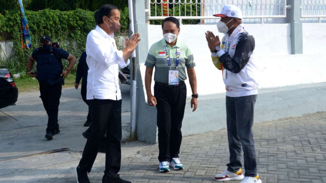 Presiden Jokowi di Peparnas 2021 di Papua