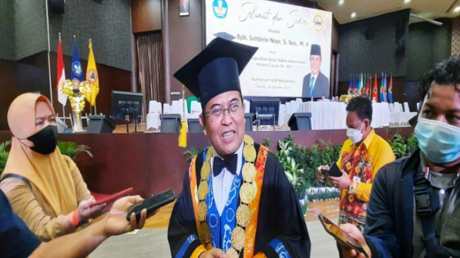 Rektor Universitas Lambung Mangkurat (ULM) Prof Sutarto Hadi 
