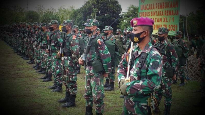VIVA Militer: 149 Bintara Remaja Marinir ikuti Susbaja di Puslatpurmar 3 Grati 