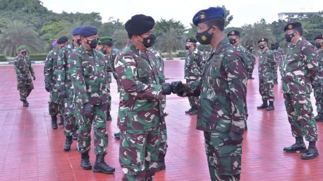 VIVA Militer: Panglima TNI pimpin upacara laporan kenaikan pangkat Pati TNI 