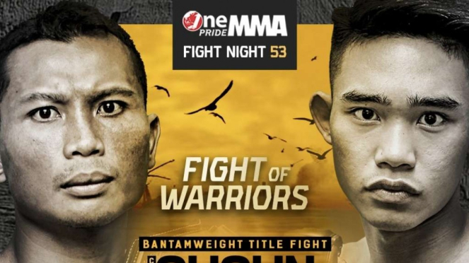 Poster duel Gugun Gusman vs Nicolaus Brandon di Fight Night 53 One Pride MMA