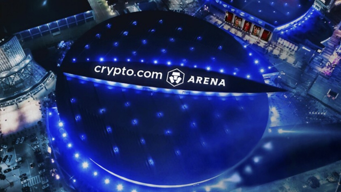 Markas Los Angeles Lakers berubah nama menjadi Crypto.com Arena.