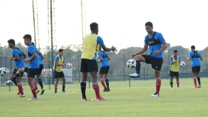 Latihan Timnas Indonesia U-18 di Turki