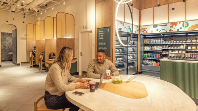  Starbucks dan Amazon bekerja sama untuk membuat toko take and go