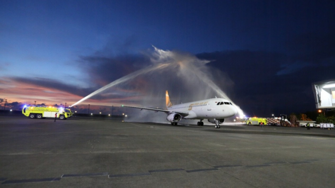 Maskapai Super Air Jet layani penerbangan ke Bali dan Lombok.