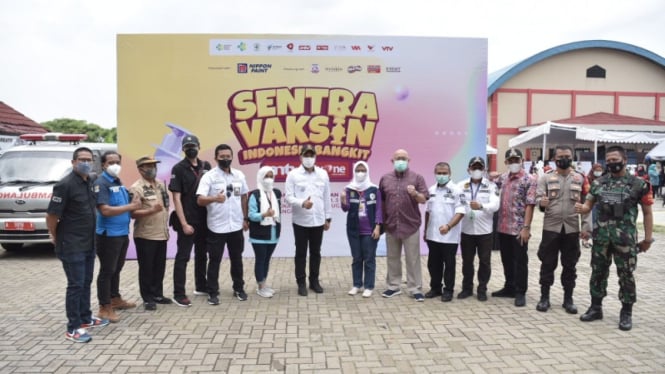 Sentra Vaksin Indonesia Bangkit ANTV tvOne.
