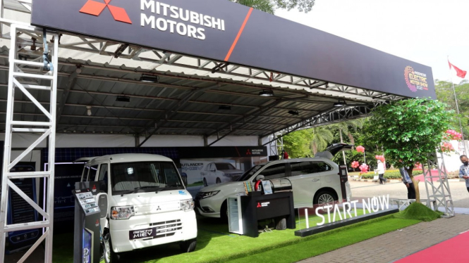 Booth Mitsubishi di pameran IEMS 2021.