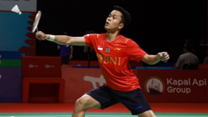 Anthony Sinisuka Ginting di Indonesia Open 2021