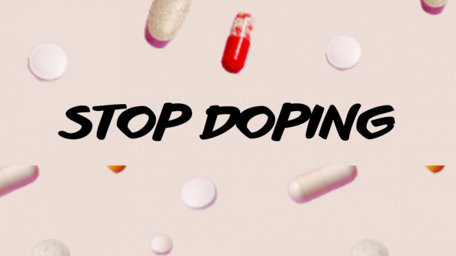 ilustrasi himbauan stop doping