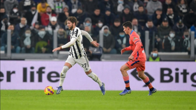 Pertandingan Juventus vs Atalanta di Serie A 2021/2022.