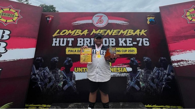 Sergio Sanjaya juarai lomba menembak Brimob Polda Jateng kategori junior PCC