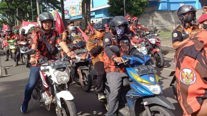 Pemuda Pancasila (PP) Gelar Demonstrasi di Depan DPRD Kabupaten Tangerang