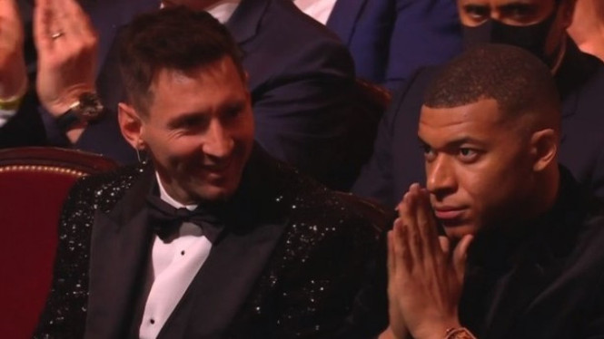 Kylian Mbappe dan Lionel Messi