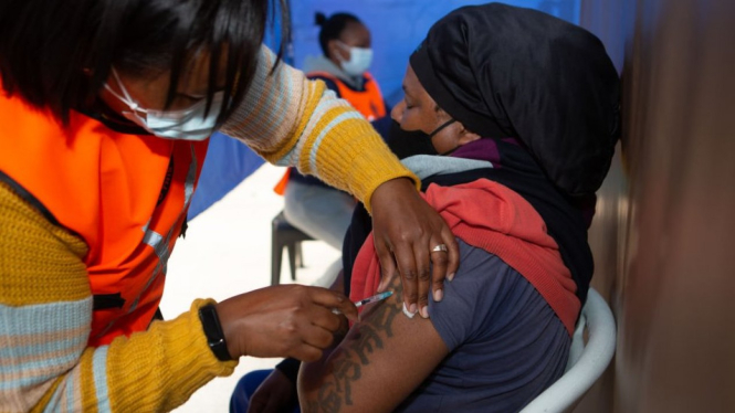 Program vaksinasi Di Afrika. Getty Images via BBC Indonesia