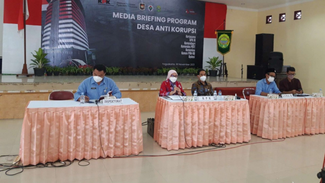 KPK gelar media briefing tentang Desa Antikorupsi.