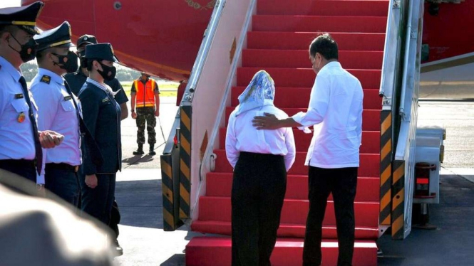 Presiden Jokowi dan Ibu Negara Iriana.