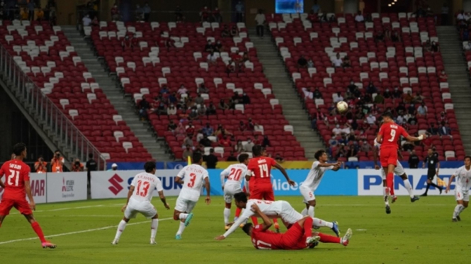 Pertandingan Timnas Singapura vs Myanmar di Piala AFF 2020