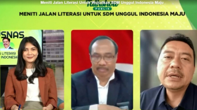 Talk Show Publik Perpusnas Meniti Jalan Literasi untuk Indonesia Maju