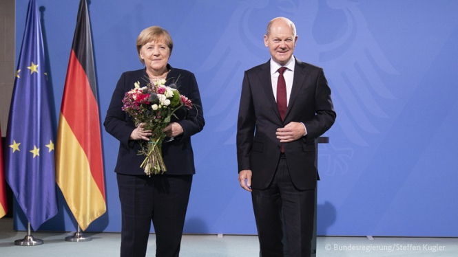 Olaf Scholz dilantik sebagai Kanselir baru Jerman, menggantikan Angel Merkel