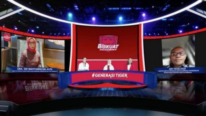 Konferensi pers Biskuat Academy 2021.