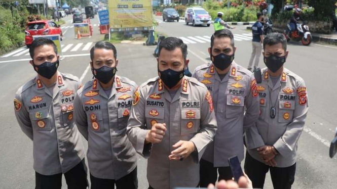  Lima Kapolres di wilayah Bogor, Cianjur, hingga Sukabumi soa pengamanan Nataru