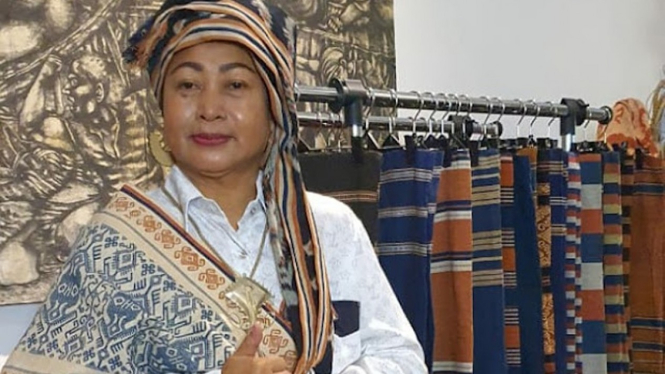 Ketua Kerukunan Masyarakat Adat Nusantara (Kermahudatara) Provinsi NTB, Ratu Ince Khairunnisa.