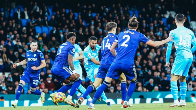 Pertandingan Manchester City vs Leeds United. Pertandingan Manchester City vs Leeds United.