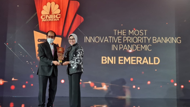 BNI Emerald menerima penghargaan 'The Best Priority Banking in Pandemic'