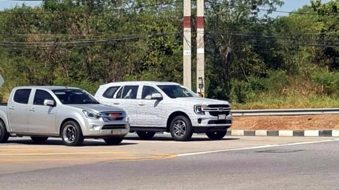 Bocoran mobil SUV Ford Everest generasi terbaru.