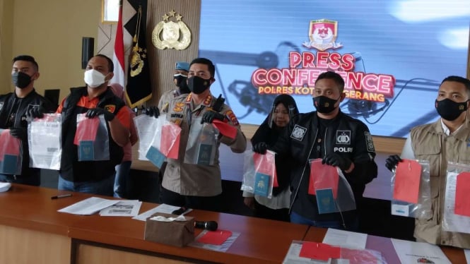 Polres Kota Tangerang ungkap kasus TKI ilegal.