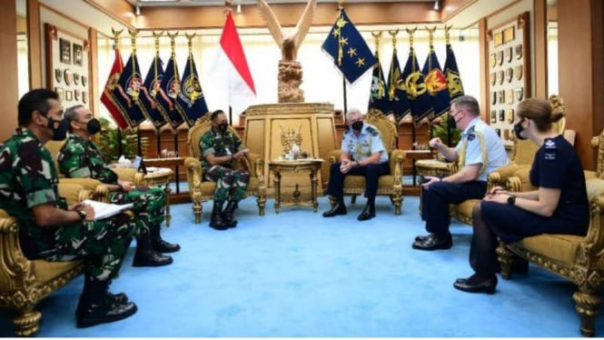 VIVA Militer: KSAU bertemu dengan Atase Udara Australia di Mabesau