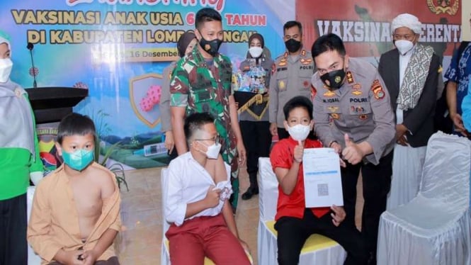 Vaksinasi anak usia 6-11 tahun di Nusa Tenggara Barat