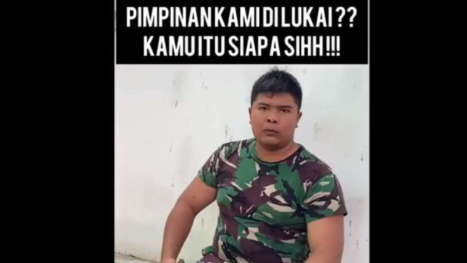 Viral pria berkaos TNI ancam Habib Bahar.