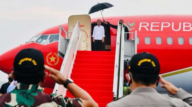 Presiden Joko Widodo bertolak ke Kalimantan Utara.