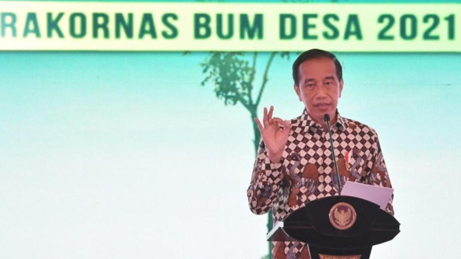 Presiden Jokowi membuka Peluncuran Sertifikat Badan Hukum Badan Hukum Milik Desa