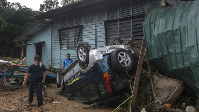 Banjir di Malaysia. Getty Images via BBC Indonesia