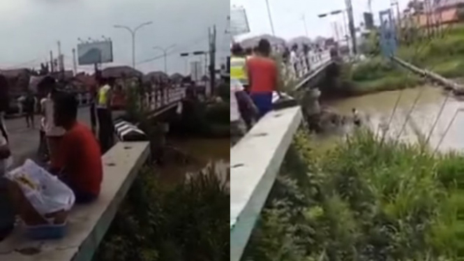 Viral Pria Mau Bunuh Diri ke Sungai, Ternyata Airnya Dangkal 