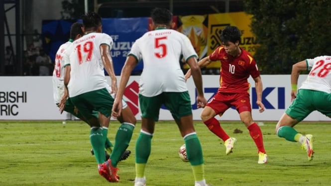 Timnas Vietnam melawan Indonesia di Piala AFF 2020