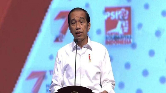 Presiden Jokowi pada Peringatan Hari Ulang Tahun ke-7 PSI