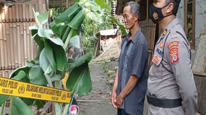 Lokasi penemuan mayat bayi di Nanggulan, Kabupaten Kulon Progo